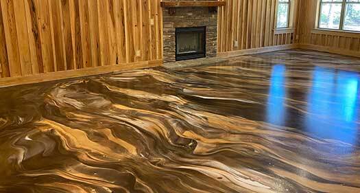 Metallic-Epoxy-Flooring-Personalization Metallic Epoxy Flooring